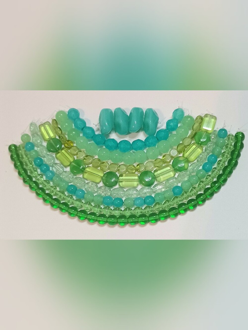 Czech glass beads 8-strands for jewelry-making